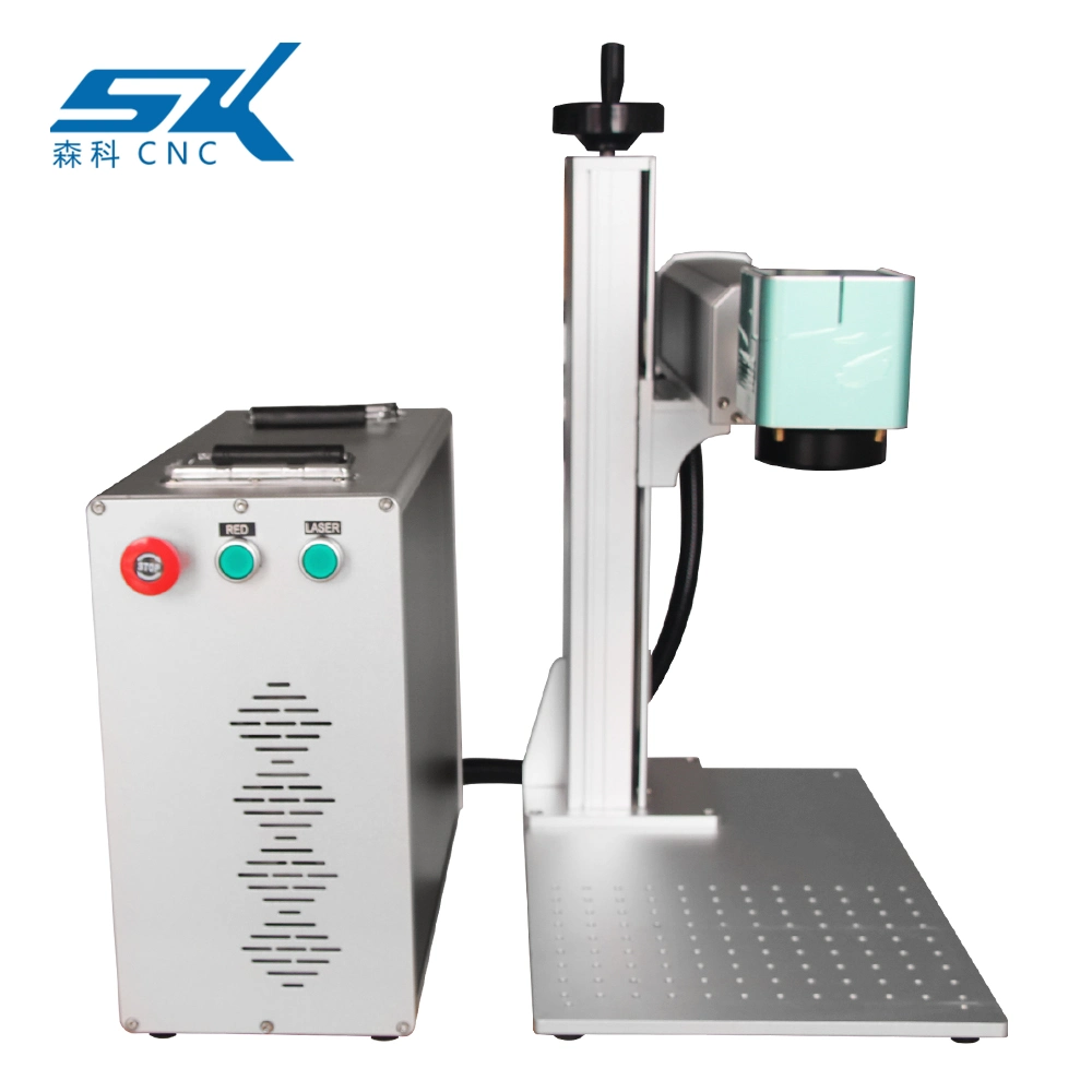 Manufacturer Factory Portable CO2 Fiber Laser Marking Engrving Mental Plastic Logo Printing Machine with CE FDA