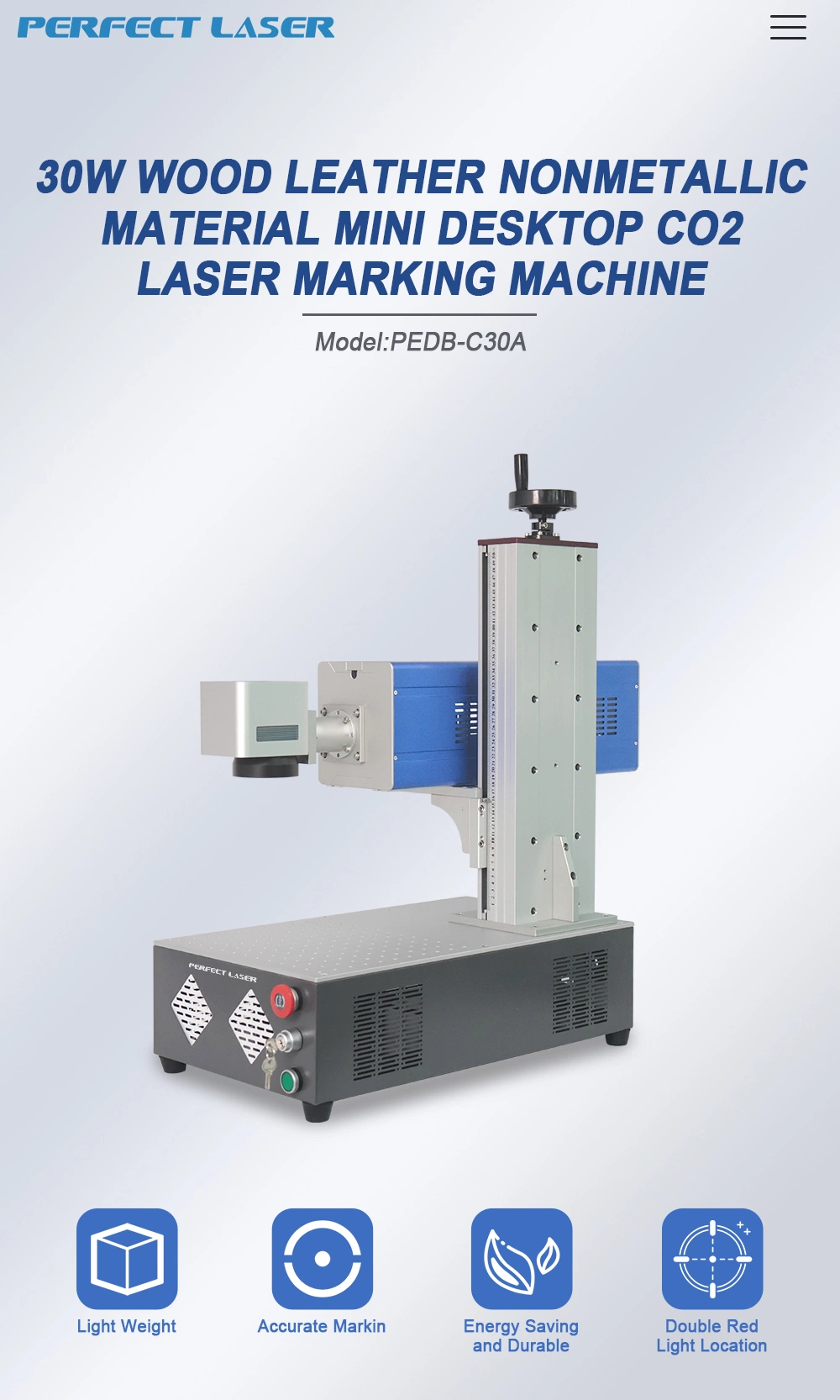 30W Mini Desktop Galvo CO2 Laser Engraving Machine