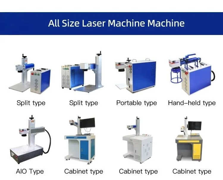 Fiber Laser Marking Machines 30W /20W/50W Optional CO2 / UV Laser Marking Machines Laser Engraving Machine Metal and Nometal