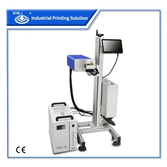 High Speed 10W Fly UV Laser Marking Printing Machine for PVC Pipe, Glass. Metal with CE Certification