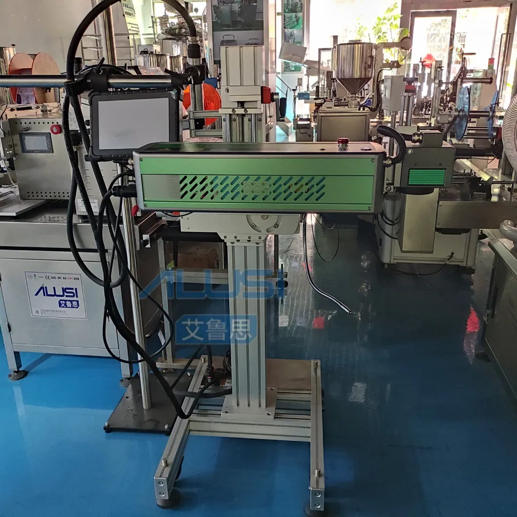 Online Flying Laser Marking Machine Fiber CO2 UV Mopa Laser for Assembly Line Beverage and Food Plants