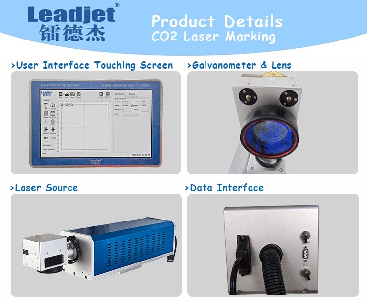 Leadjet Auto Batch Printing Machine CO2 Laser Date Marking Machine PVC Pipe Printer