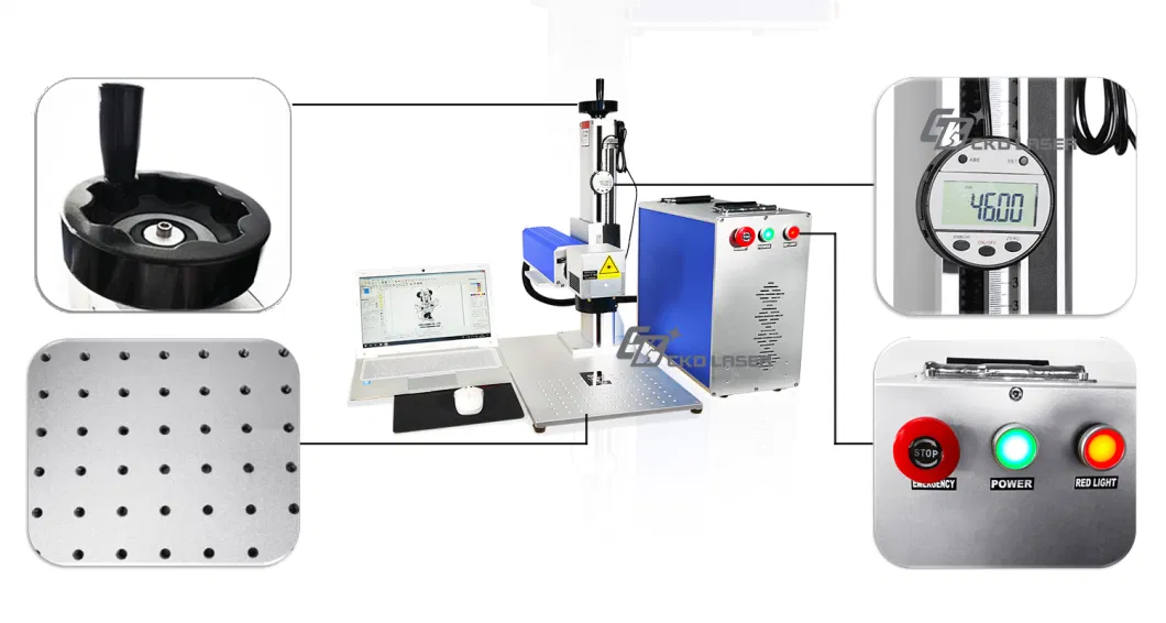 CO2 Laser Marking Machine Price for Wood Plastic Cloth Printing Engraving