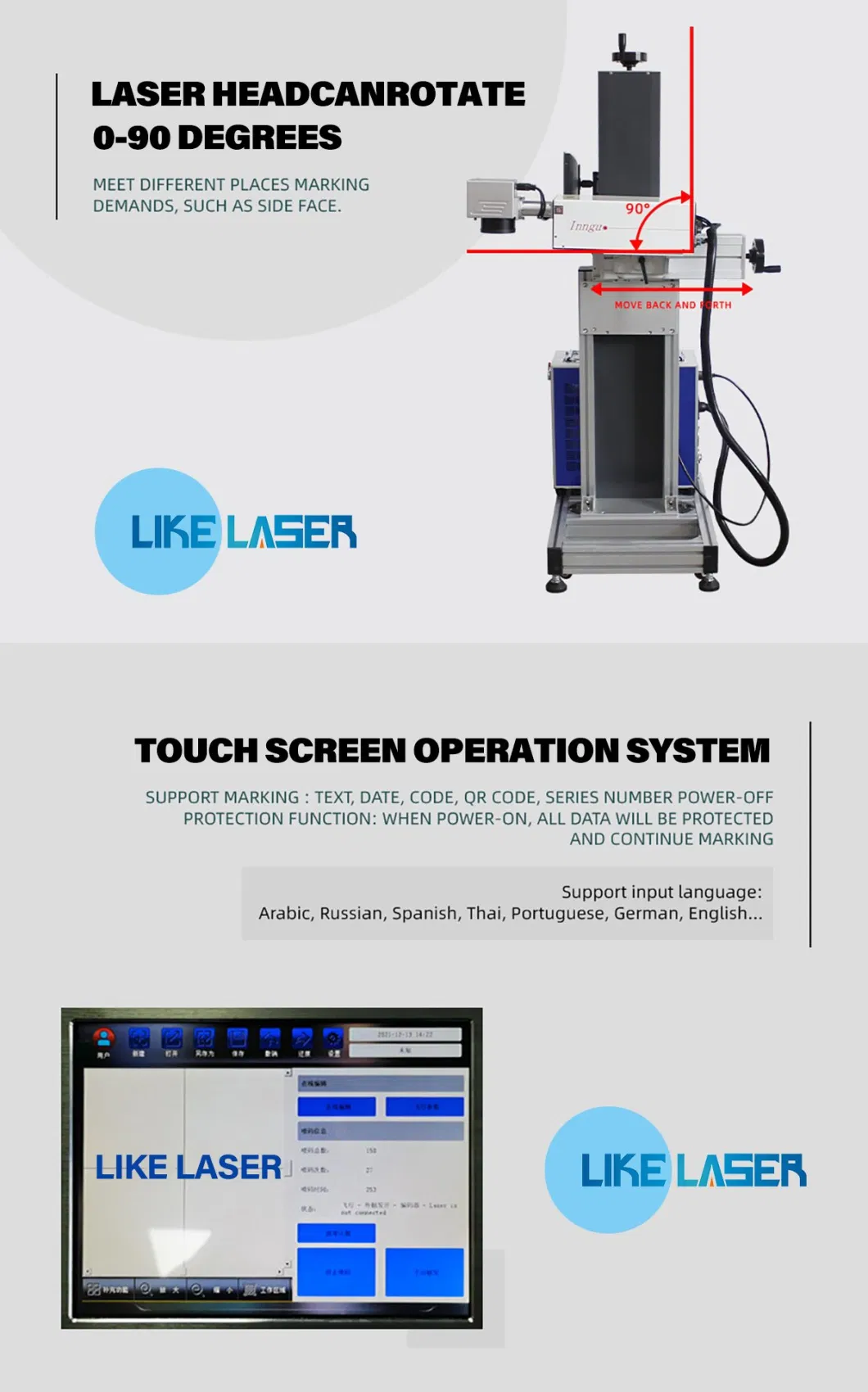 Bec Fast Online Flying CO2 Laser Marking Machine Production Date Laser Marker Plastic Label