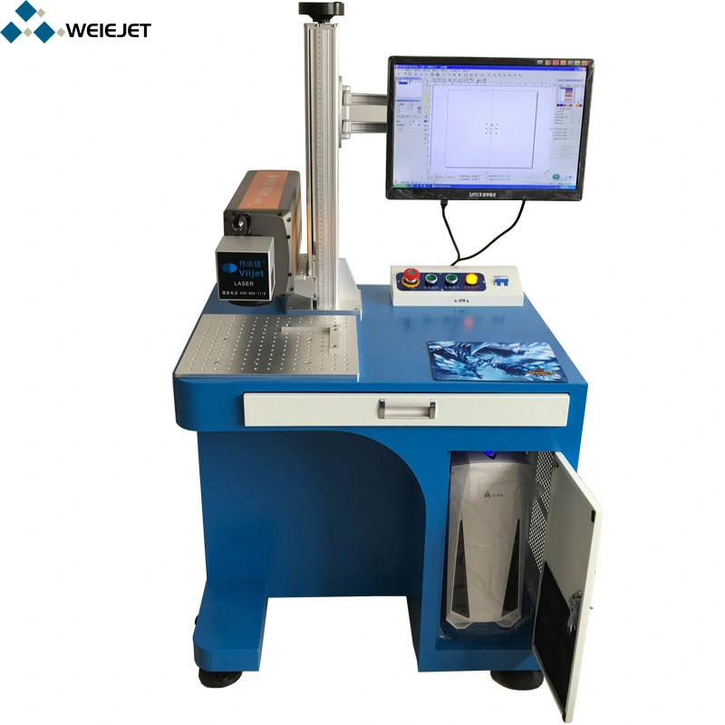 CO2 Desktop High Speed Laser Marking Machine/Printing/Engraving Machine for Food/Tobacco and Alcohol Package Coding Printer