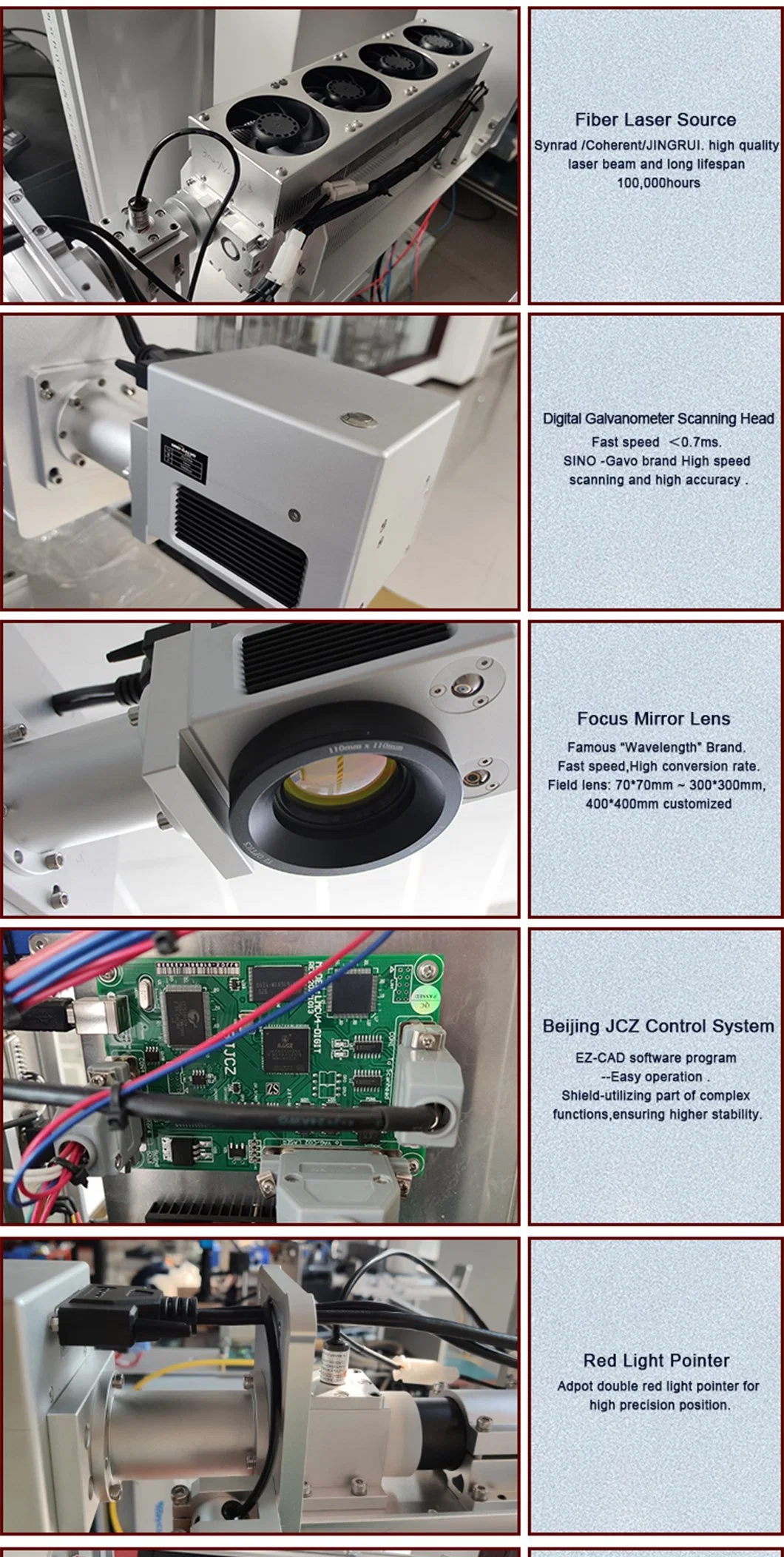 Quality Galvo Laser 30W 50W Engrave on Wood Acrylic Leather CO2 Galvo Laser Marking Engraving Machines