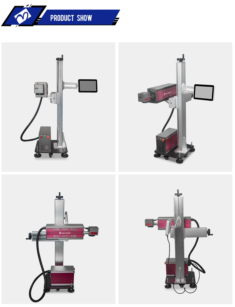 China Flying CO2 Laser Marking Machine on Plastic Price