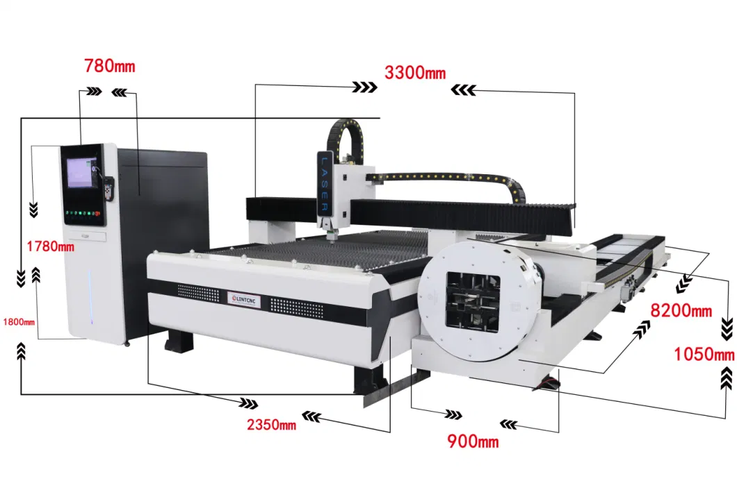 CNC Laser Sheet &amp; Pipe Cutting Machine Laser Cutting Equipment for Metal Sheet and Tube Cutting Fiber Laser Cutter Tube Sheet