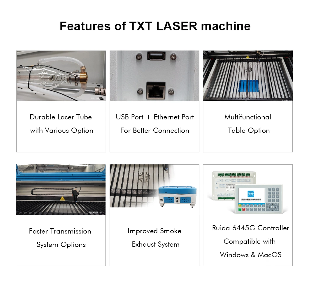 80W 100W 150W CO2 CNC Laser Cutter Engraver Marking Printing Cutting Engraving Machine for Wood Acrylic Plywood 1390 Price