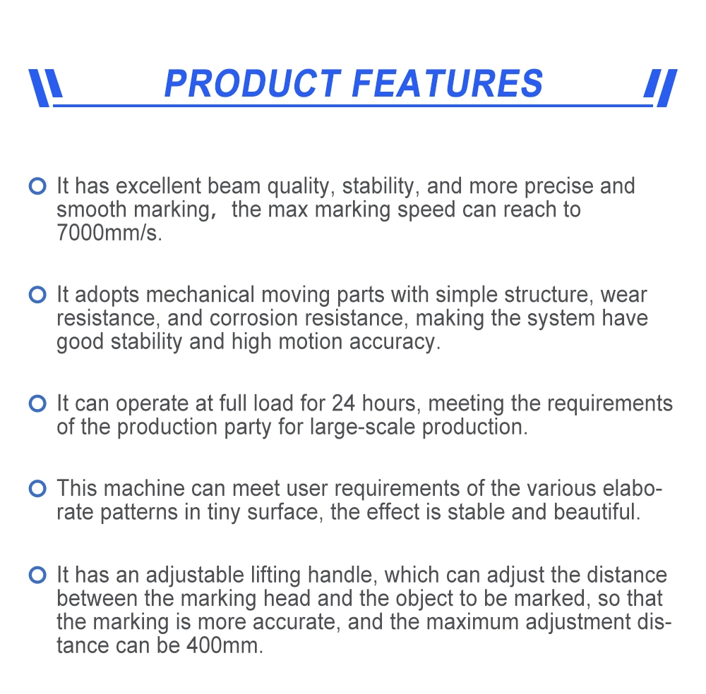 30W 60W Nonmetallic Materials Desktop Split Type CO2 Laser Marking Machine