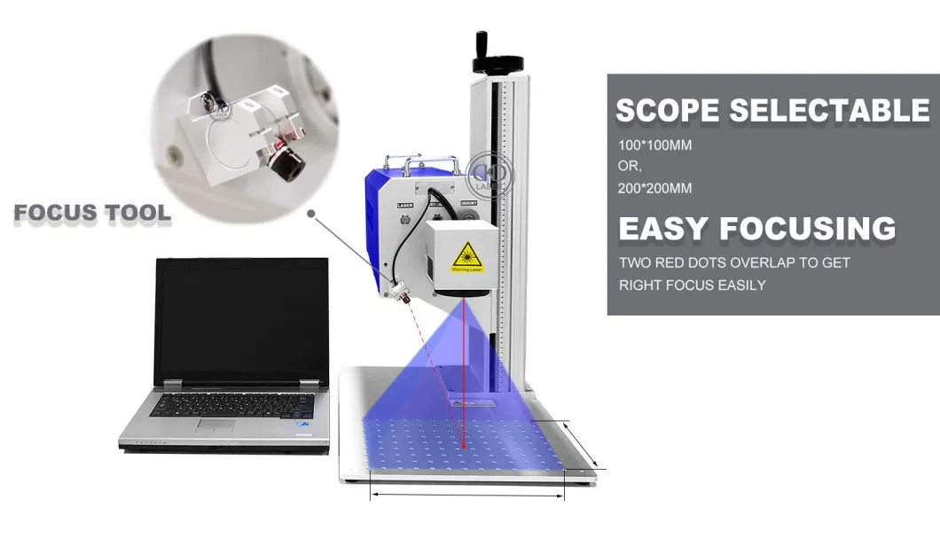 CO2 Laser Portable Marking Machine for Wood Plastic Leather Cloth Cutting