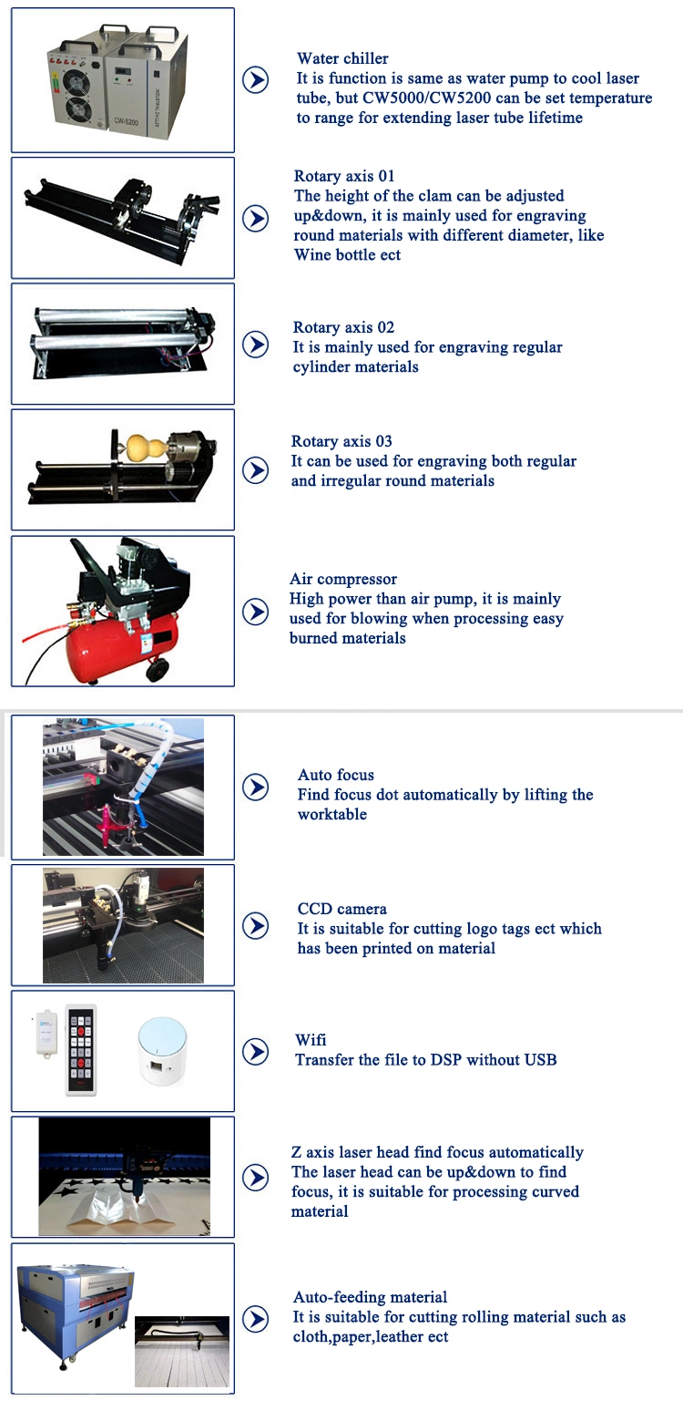 CO2 CNC 60W 80W 100W 130W 150W 200W 300W Acrylic Wood Leather Handicraft Laser Engraver Engraving Cutting Marker Marking Equipment Machine