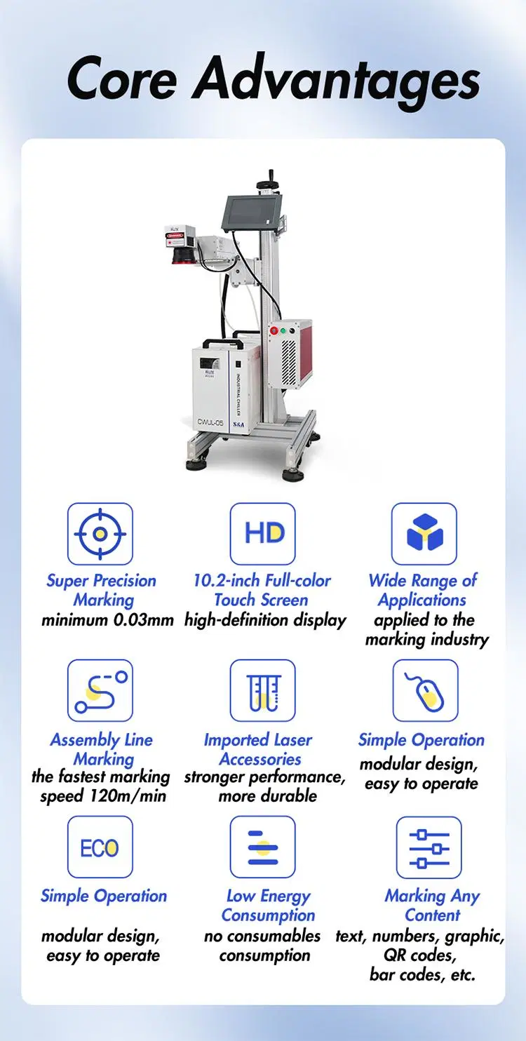 355nm UV Laser Printing Engraving Marking Machine on Glass Metal for Sale