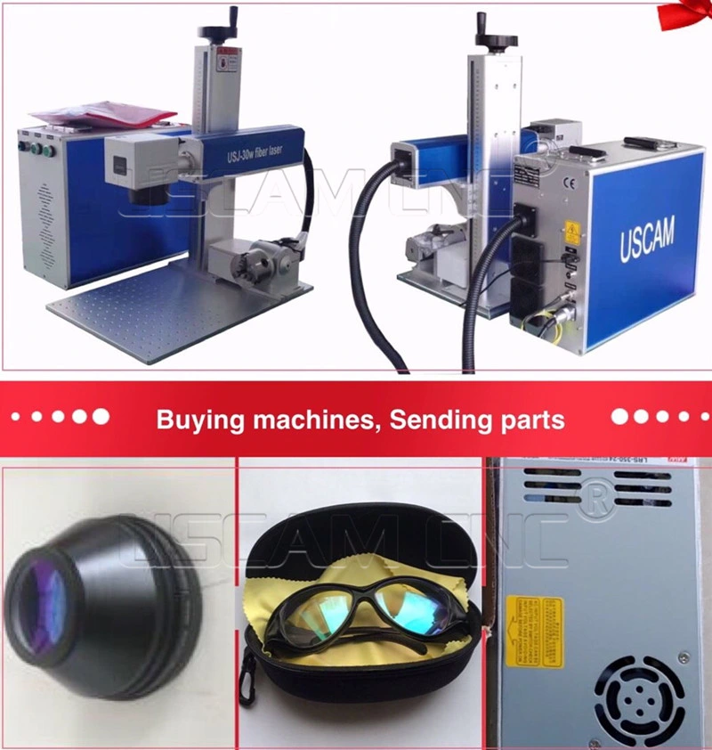 Mini Small Split Desk Portable Type 20W 30W 50W 100W Fiber CO2 Mopa Laser Marking Machine