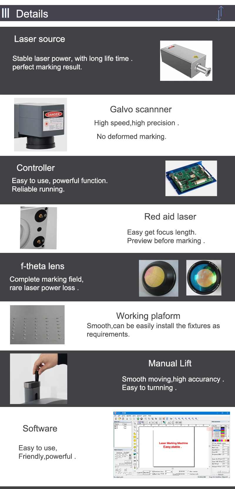 Cheap Mini UV Portable Laser Marking Machine for Metal Plastic