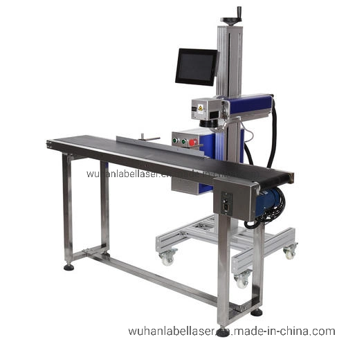 Flying Fiber/CO2/UV Laser Marking Machine for Package Bag/ Bottle Date/ Lot No/ Logo Printing