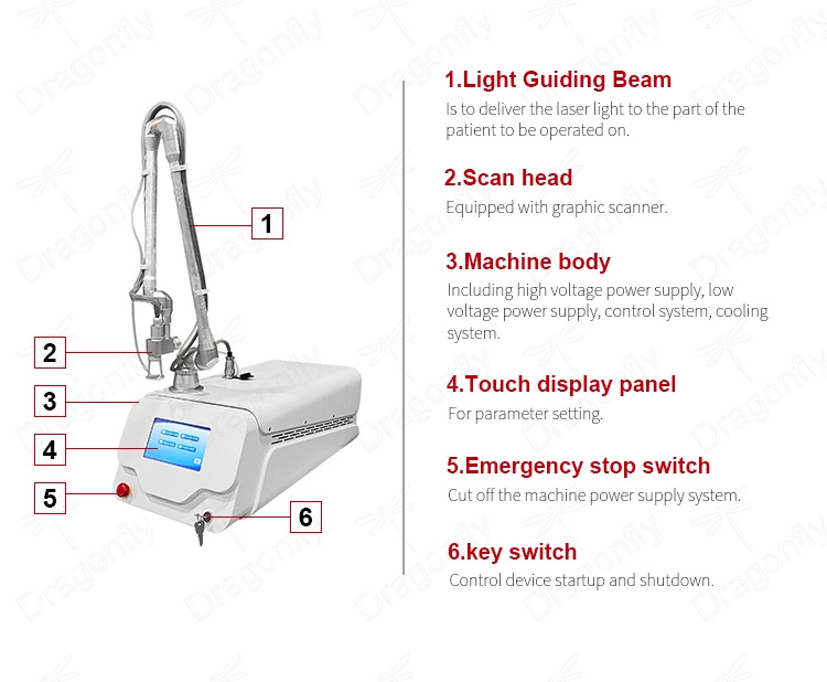 CE Medical CO2 Fractional Laser Machine for Acne Scar Stretch Mark Removal Fractional CO2 Laser Vaginal Tightening Machine