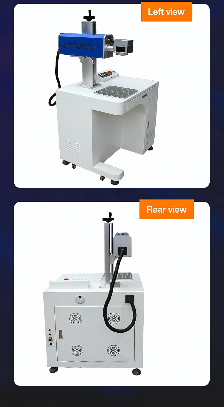 High Speed CO2 Laser Marking Machine with Metal Tube Laser 20W 30W 50W 80W