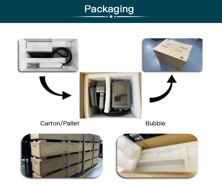 Portable 20W/30W/50W CO2 Fiber Laser Marker Machines for Wood Materials Laser Marking