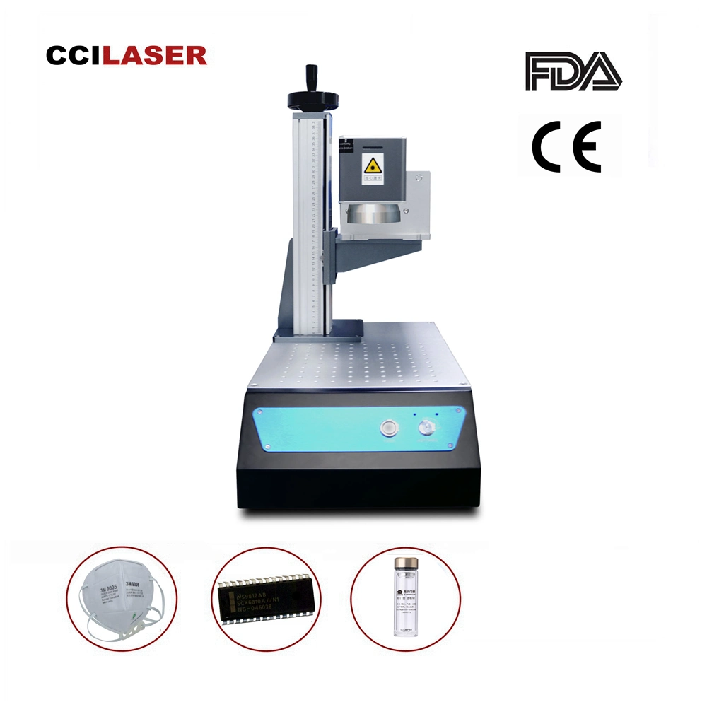 Grabado Laser Equipment ID Card Printer Plastic Laser Marking Machine 30W