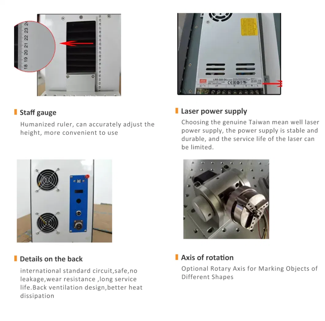 China Factory CO2/UV/Fiber Laser Marking Machine Price for Metal, Steel, Iron, Aluminum, PVC, Keyboard, Bearings Engraving