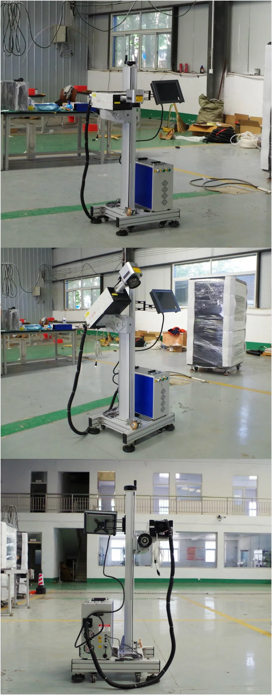 Online Flying Fiber/UV/CO2 Portable 3W 5W 10W CNC Laser Marker Marking Printer Printing Equipment Machine for Wood Metal Plastic