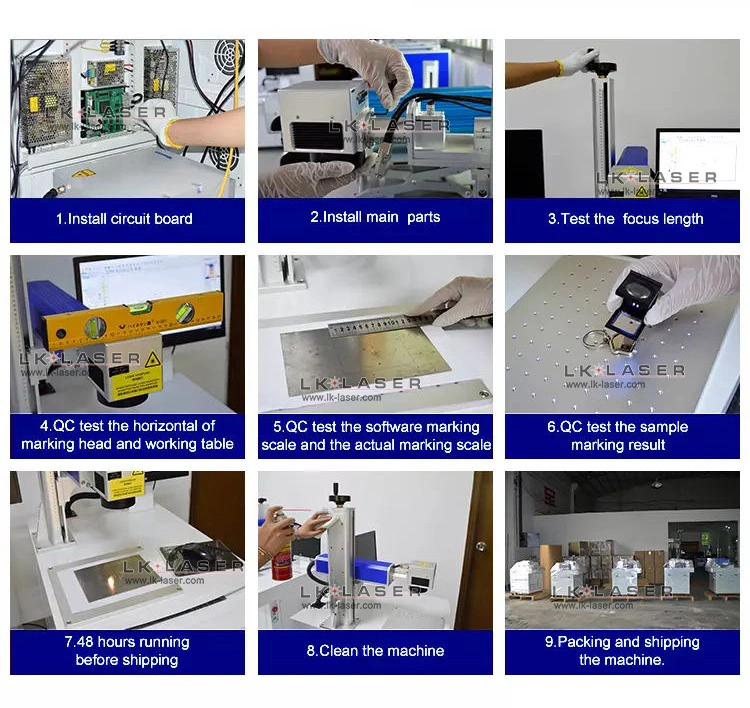 Desktop Type CO2 Laser Marking Machine Price 30W 60W 80W RF Laser for Nonmaterial Marking