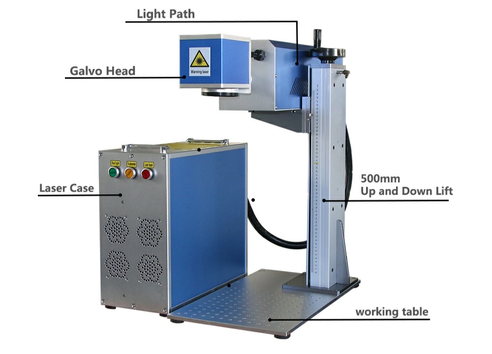 CO2 Laser Marking Machine Davi Metal Laser Tube