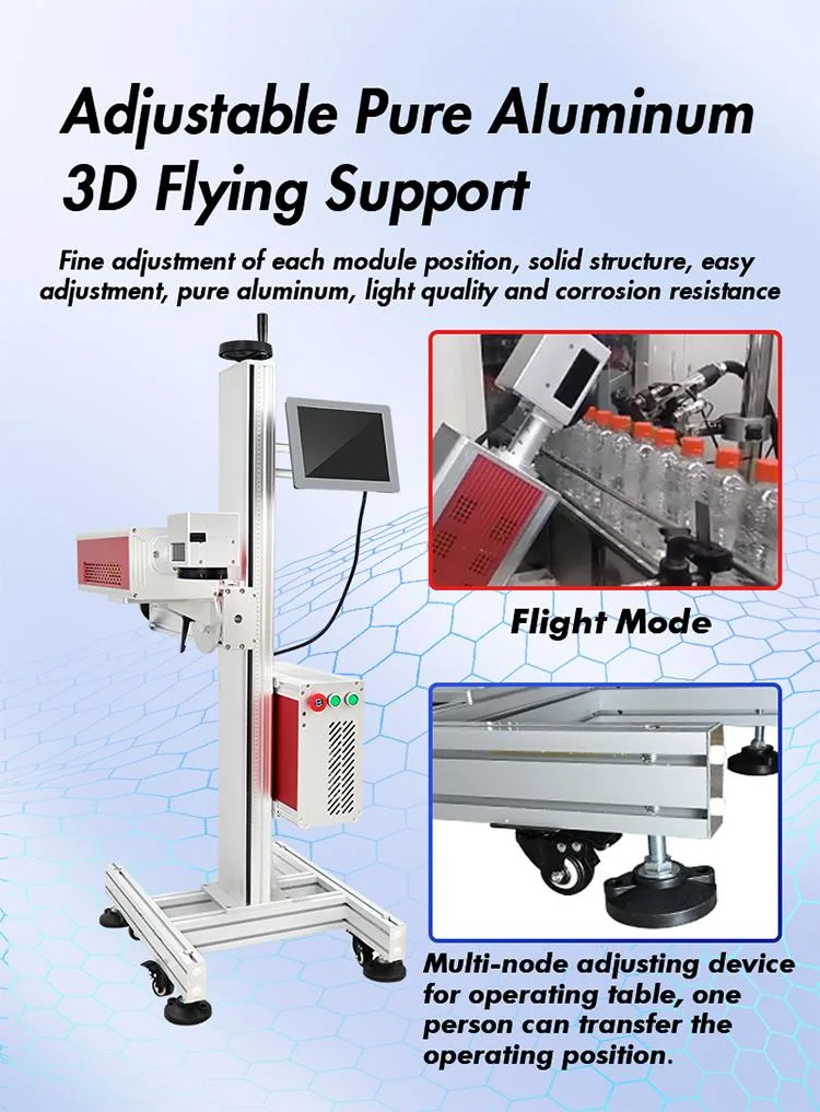 CO2 Laser Marking Machine with RF Tube for Textile Ceramic Glass