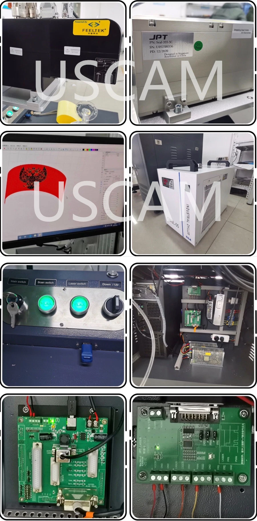 3W 5W 10W 3D Dynamic Jpt UV Laser Marking Machine for Glass Paper Cloth Acrylic Wood Rubber Metal Jewelry Crystal Plastic Wine Glass Cup