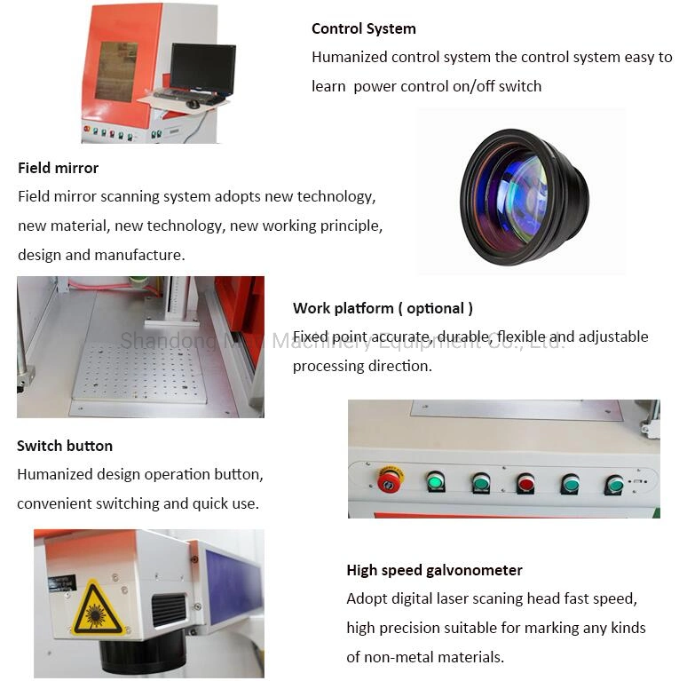 CO2 Laser Marking Machine for Bamboo Crafts/Furniture/Electronic Components