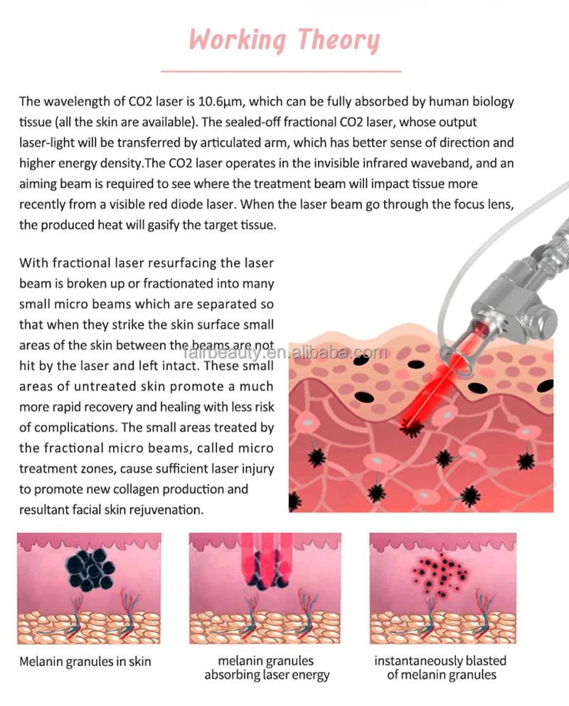 2023 Diode Laser Fat Reduction Stretch Marks Removal 1064nm Laser CO2 Fractional Skin Rejuvenation Beauty Machine