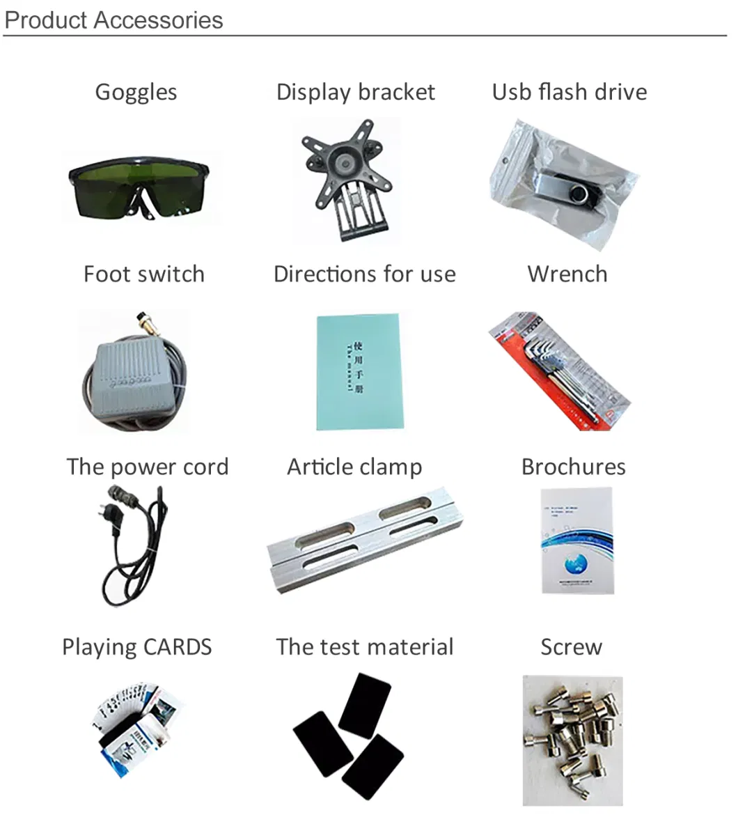 China Factory CO2/UV/Fiber Laser Marking Machine Price for Metal, Steel, Iron, Aluminum, PVC, Keyboard, Bearings Engraving