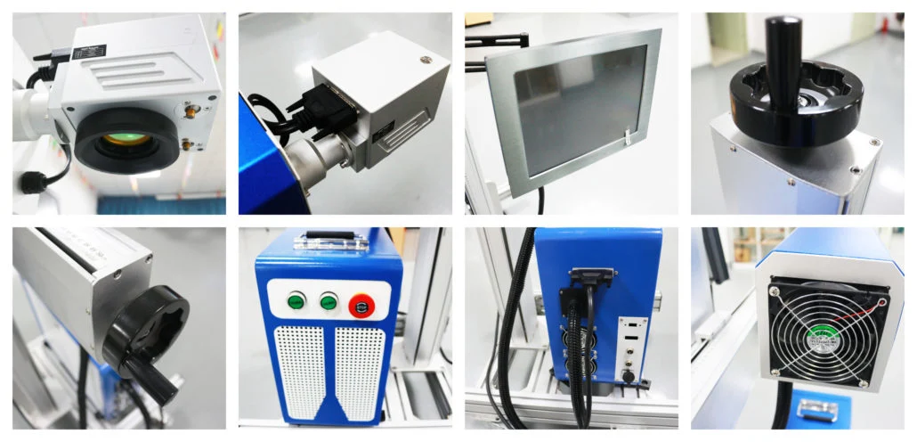 Online Fly Fiber CO2 UV Laser Marking Machine for Pipe Plastic Packages