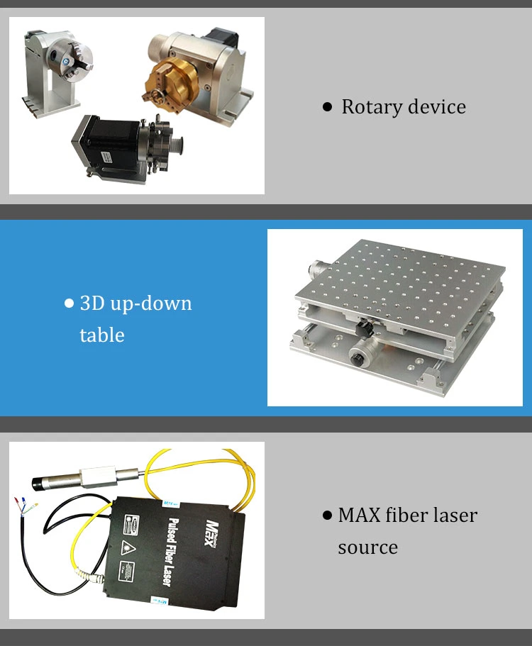 CO2 Laser Marking Machine for Metal Nonmetal with Smoking Device and Radio-Frequency Tube CE FDA