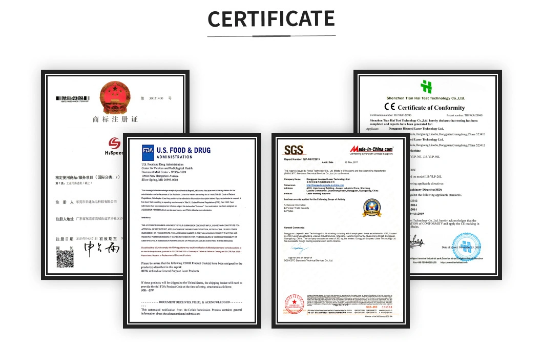 Hispeed High Elector-Optical Conversion Efficiency CO2 Laser Engraving Equipment Accepting OEM