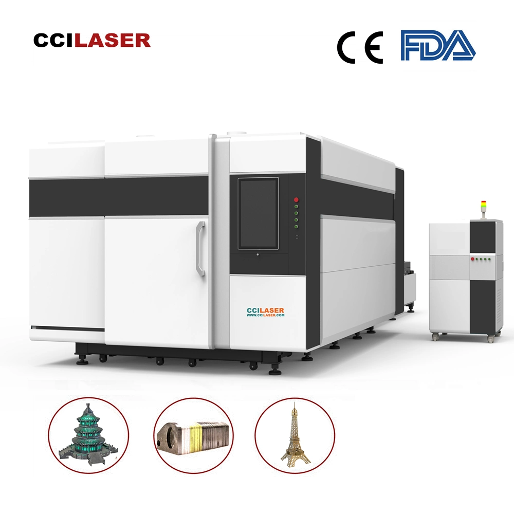 6kw /8kw /10kw /12kw Ipg /Raycus Power Source Max Fiber Laser Cutter CNC Metal Fiber Laser Cutting Machine for Industrial Machinery