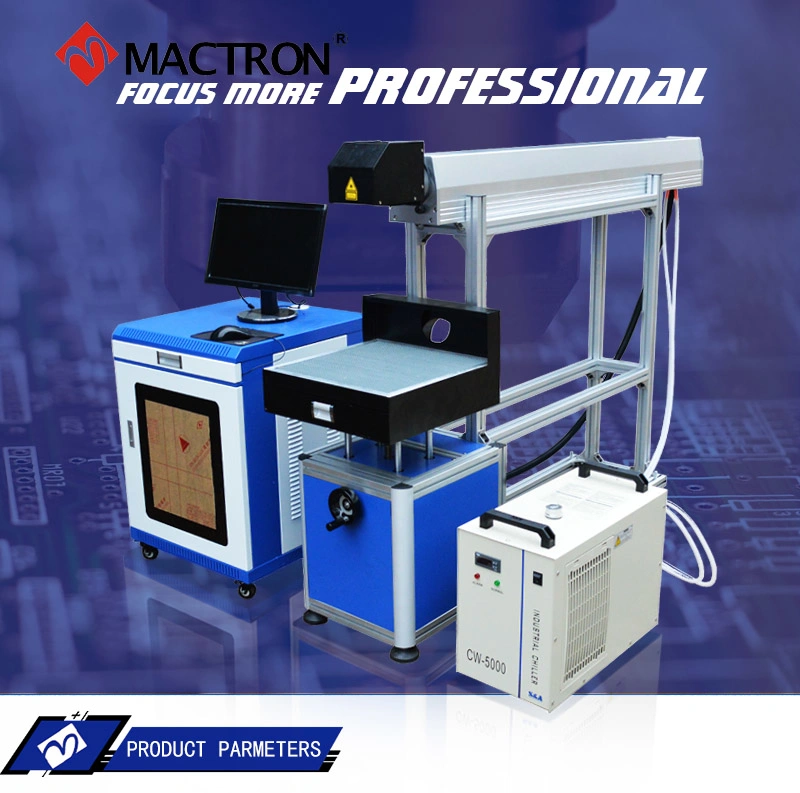 High Speed CO2 Glass Tube Laser Marking Machine on Ceramics