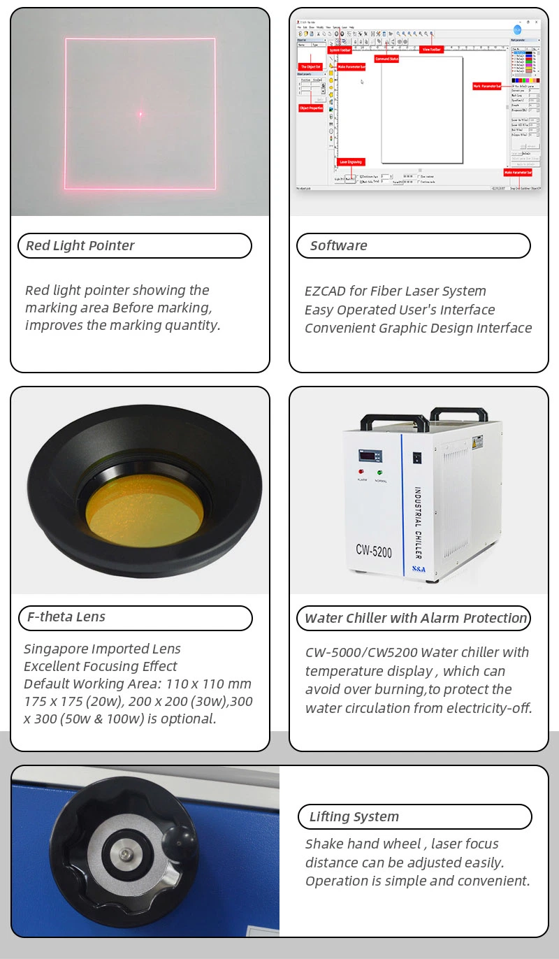 High Speed CO2 Glass Tube Laser Marking Machine on Ceramics