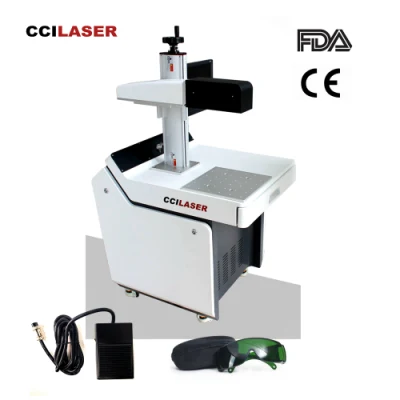Marcatore laser CCI-20W 30W 50W 100 Watt in fibra di metallo Macchine per marcatura Prezzo per acciaio inox Ottone con IPG/Raycus/Max/JPT Sorgente laser