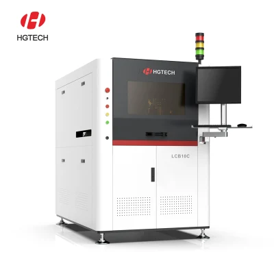 Linea di produzione di gruppi per circuito stampato SMT incapsulati multifunzionali Hgtech Hot Sell Macchina per marcatura laser a fibra ottica/verde/UV in vendita