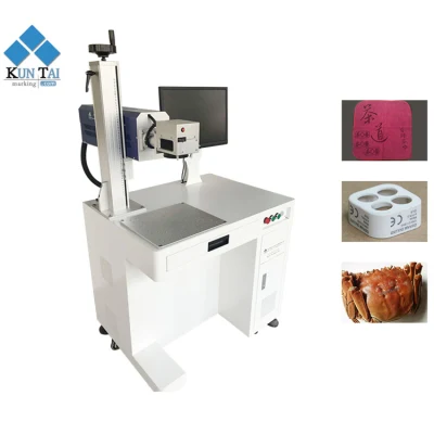 Offerte mensili 30W CO2 laser Marking Engraving Machine per legno Panno in cotone acrilico