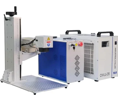 Macchina per marcatura laser 20W 30W 50W fibra CO2 UV online Macchina per incisione laser ad alta velocità Huaray 5W (raffreddamento ad acqua)