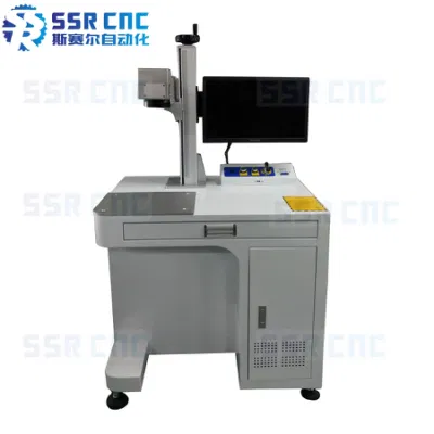 Cina Factory Prezzo a buon mercato CO2/UV/fibra laser Marking Machine Prezzo per metallo, acciaio, ferro, alluminio, PVC, Tastiera, cuscinetti incisione