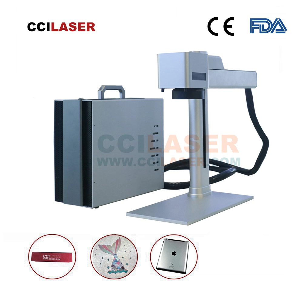 Jinan Cci Laser-20W 30W 50W 100 Watts Metal Stainless Steel Brass Fiber CNC Laser Marker Engraving Marking Etching Machines Price with Ipg/Raycus/Max/Jpt/Mopa