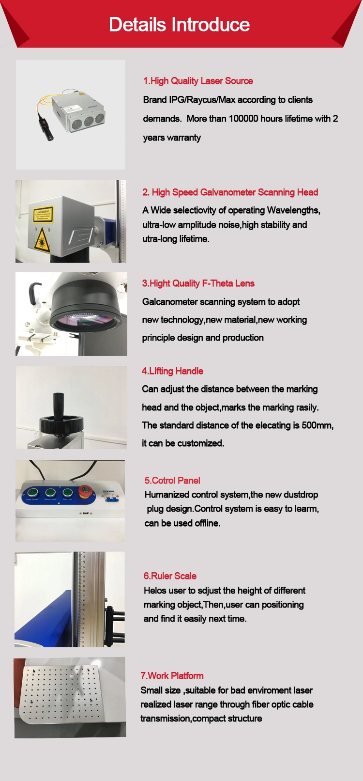 Wide Application CO2 RF Tube Laser Marking Machine