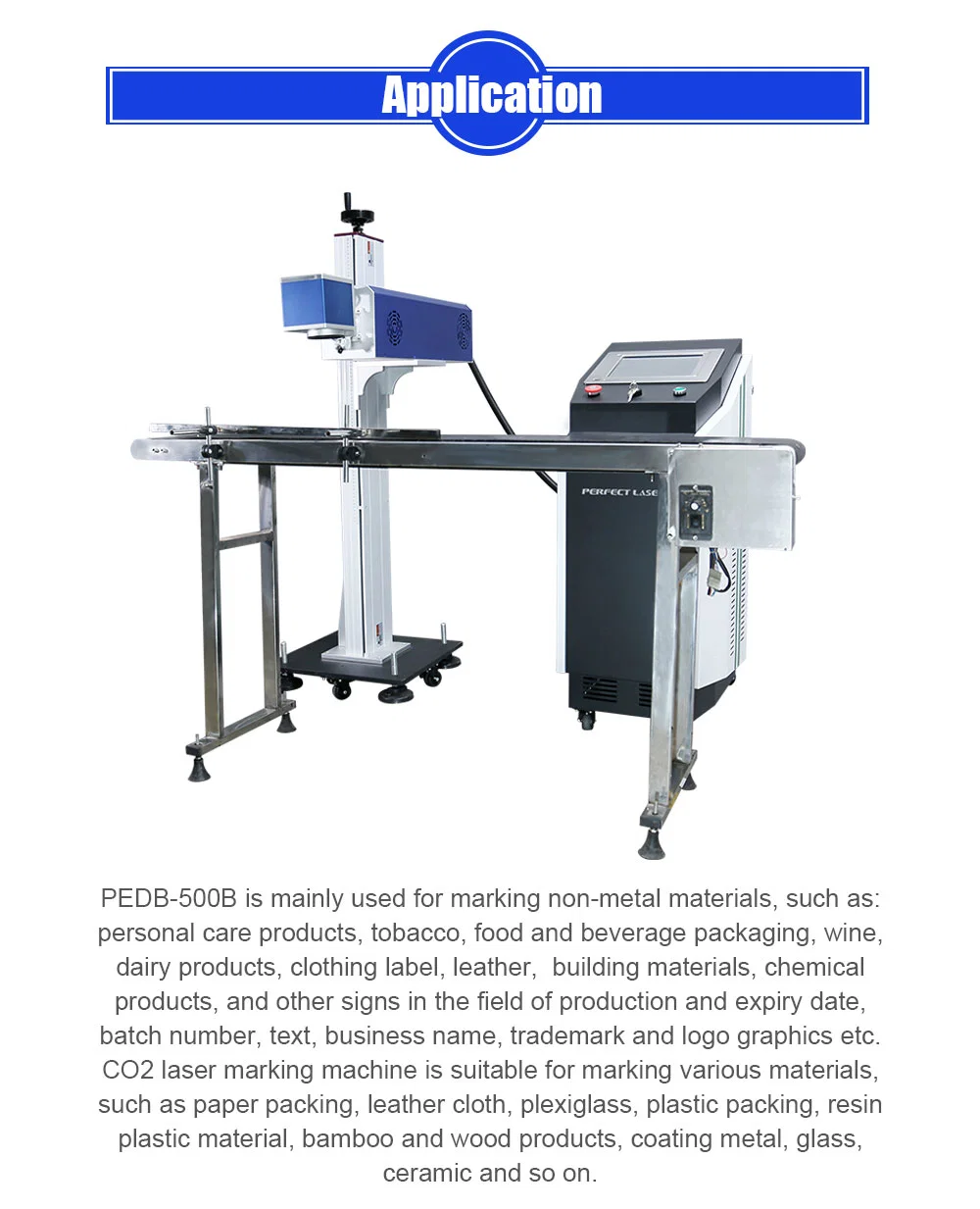 CO2 Laser Marking Machine for Metal/Wood