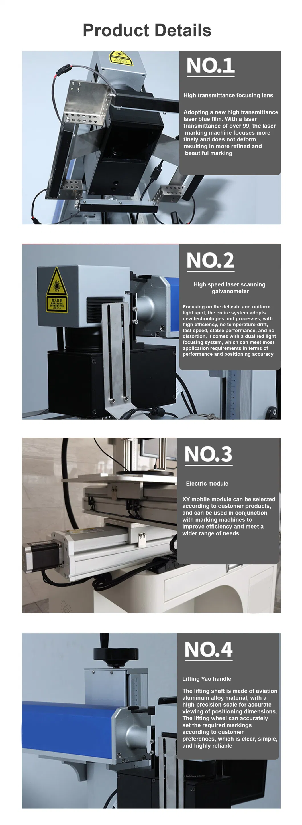 Xy Axis Mobile Platform Visual Automatic Alignment Laser Marking Machine Automatic Detection Marking Line Marking Price