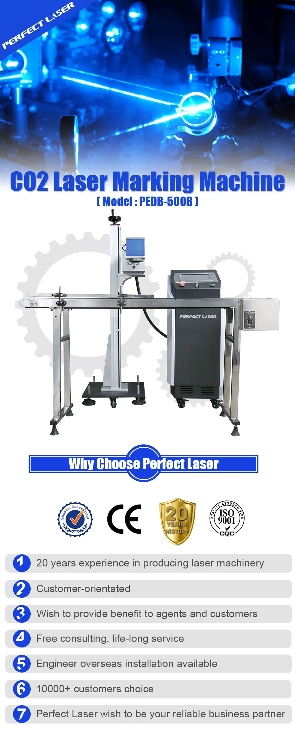 Online Flying Expiry Date CO2 Laser Marking Machine for Bottles