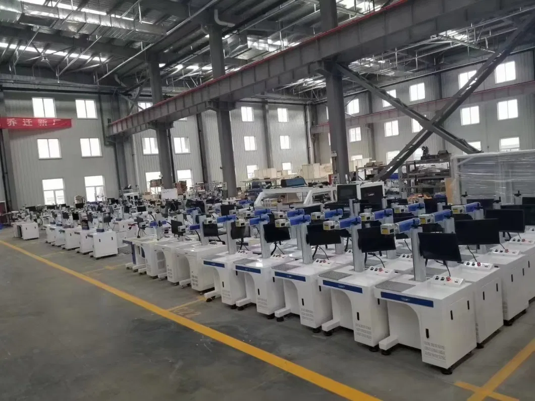 Optical Fiber CO2 UV Flying Laser Marking Printer Machine with Visual Positioning System and Conveyor Belt